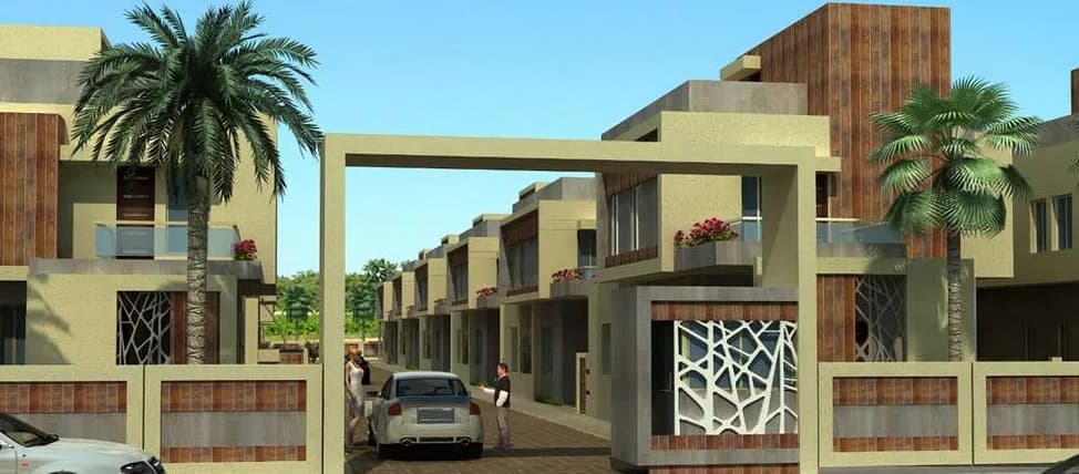 Radhe Residency — Front Elevation
