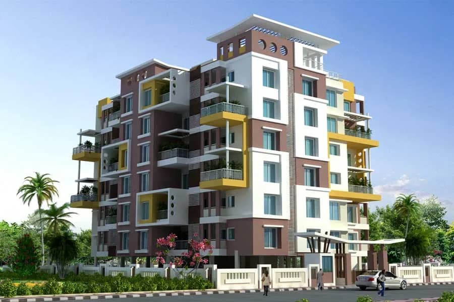 Rajvaibhav Meher Shelter — Side elevation