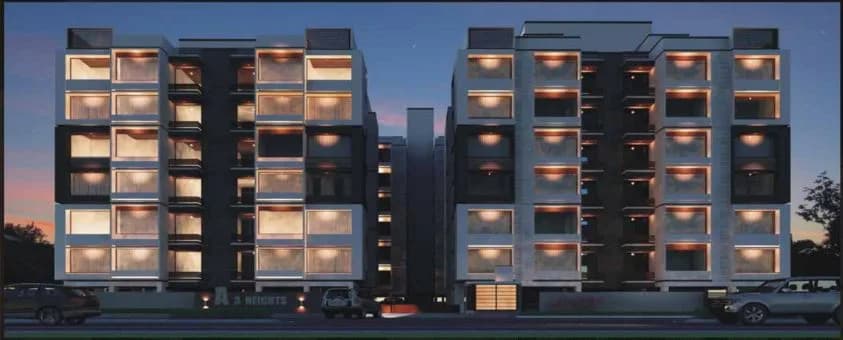 Shree Sarju A3 Heights — Night view