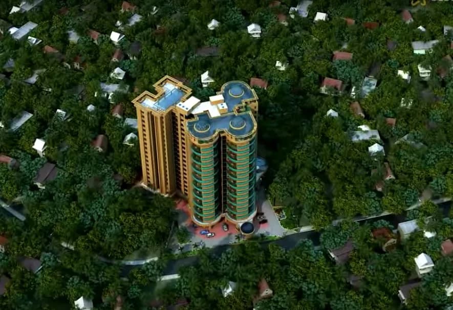 Jos Alukkas Grand Aristo — Aerial View