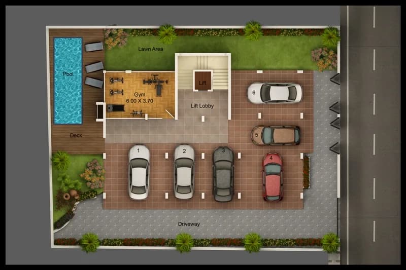 Abhiyant Grandeur — Stilt parking