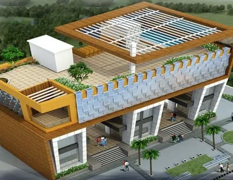 Shivam Vrindavan Regency — Shopping Plaza Aerial View
