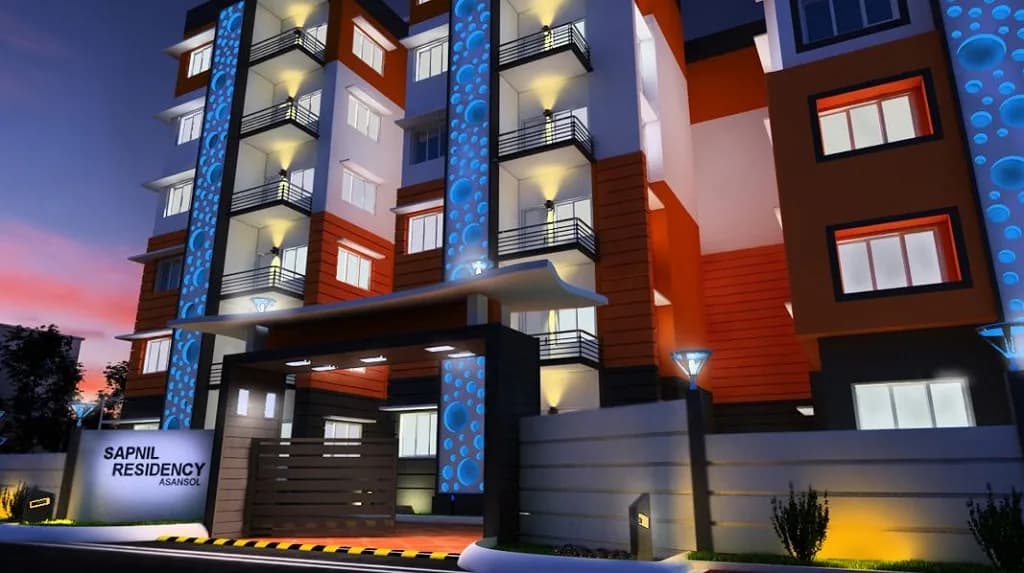 Sapnil Residency Asansol — Artistic Entrance