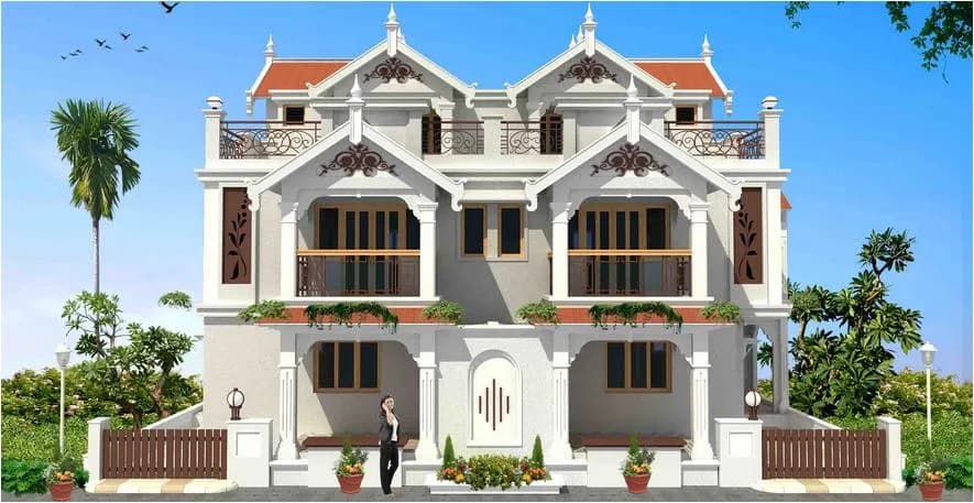 Tulsi Blu Rain — Villa Elevation