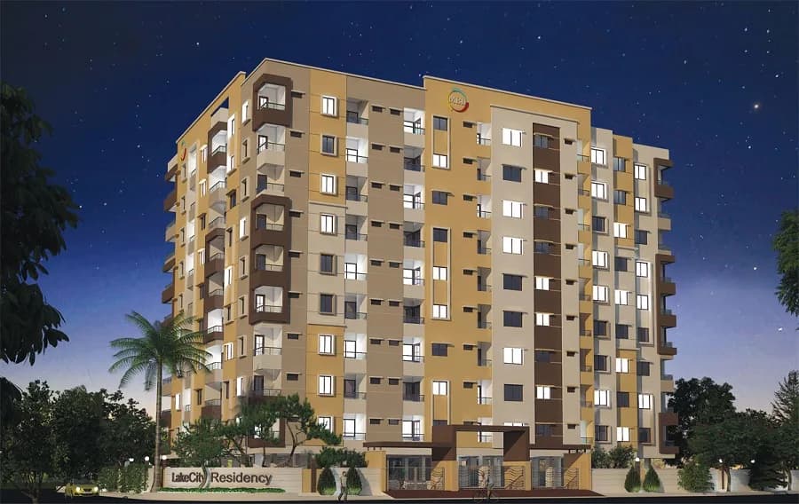 Mahalaxmi Lakecity Residency — Night View