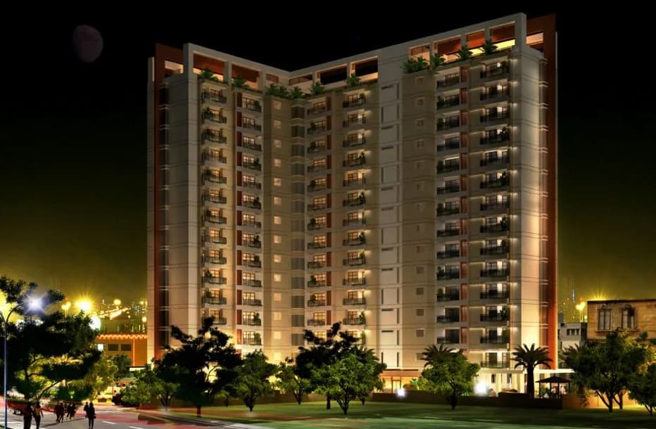 Alokik Residency Royale — Night View