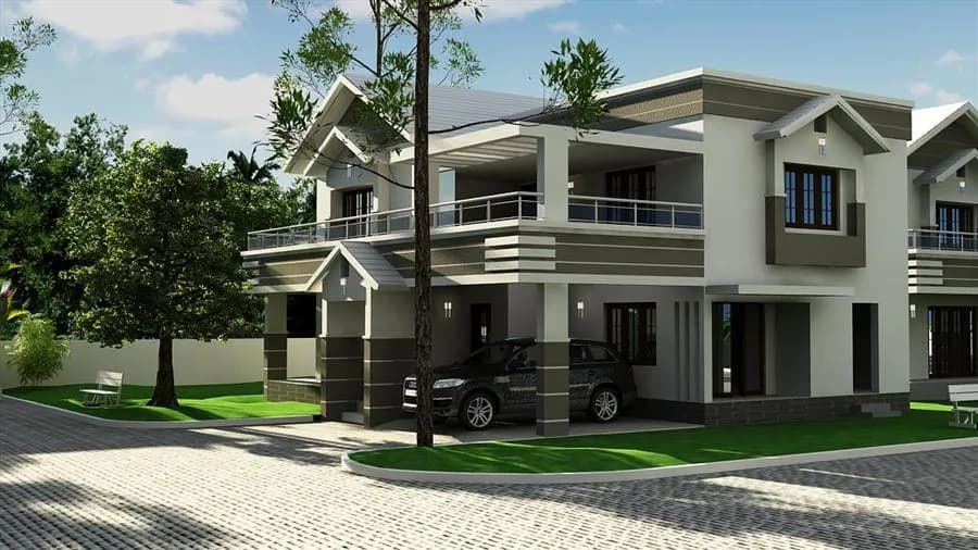 Anna Vivante Villas — Side Elevation