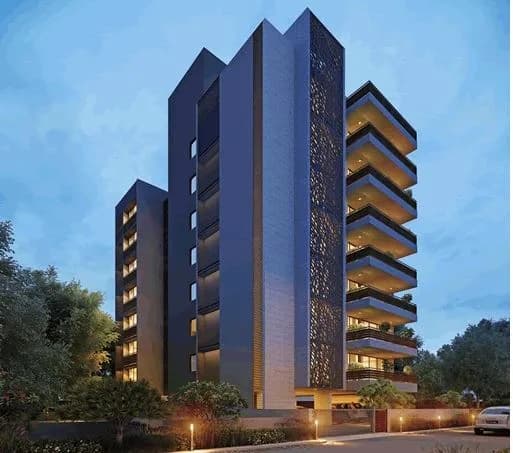 Saikrupa Shalin Bellevue — Night View