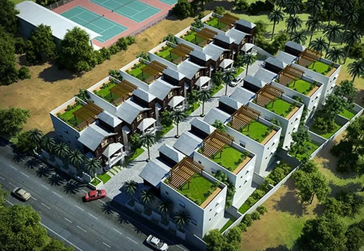 Norweez Tameva Perks — Arial View