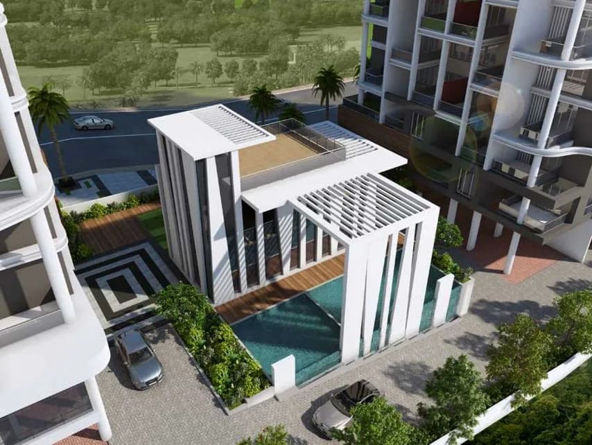 Majestique Navkaar — Open space aerial view