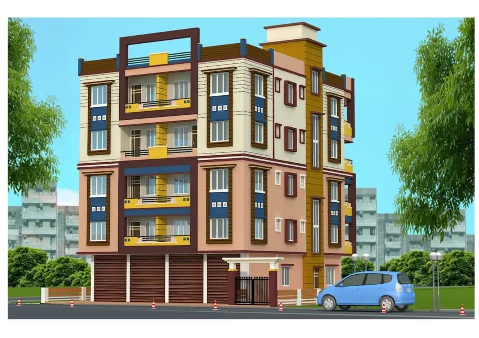 Jinia Ghosai Bhavan — Elevation