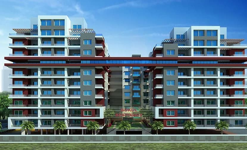 Satguru Gokul Residency — Front View