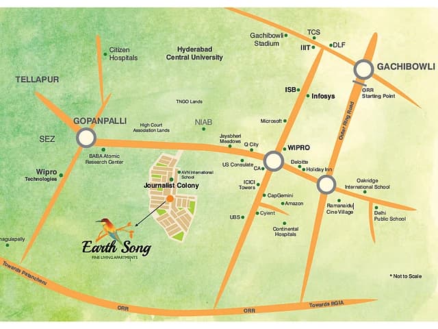 Alekhya Earth Song, Journalists Colony Phase 3