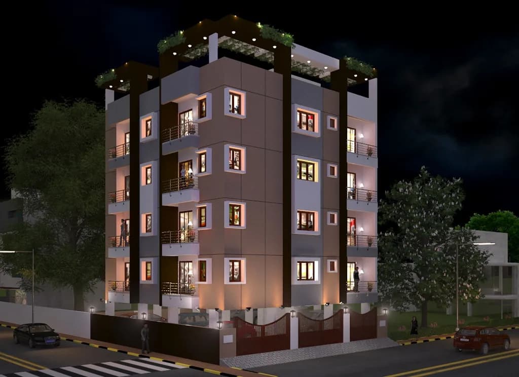 Rishi Oak Dale — Night View