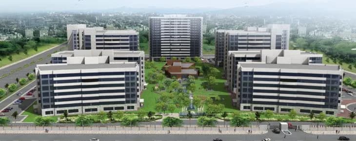 Unitech Infospace 135 — Aerial View