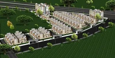 Sree Indivar Villas — Aerial view