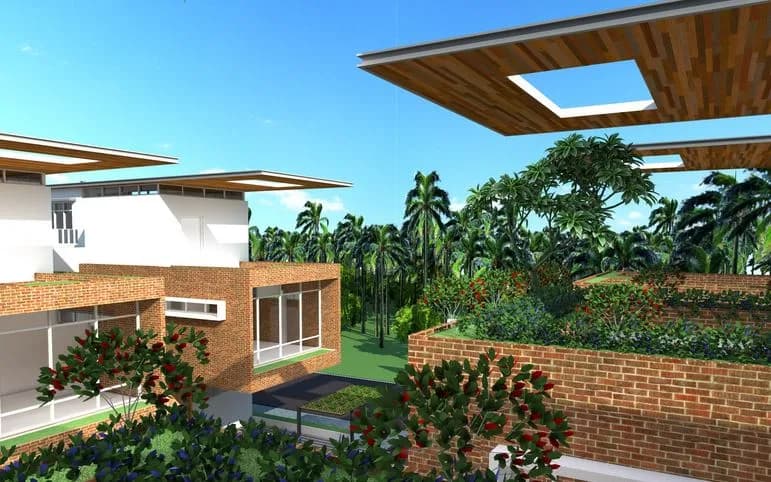 Sriram Urban Woods Signature Villas — Aerial View