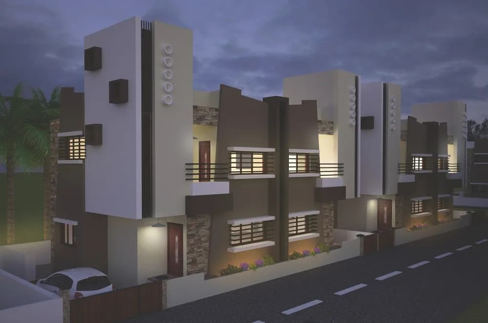Iscon Hariyala Green — Night view
