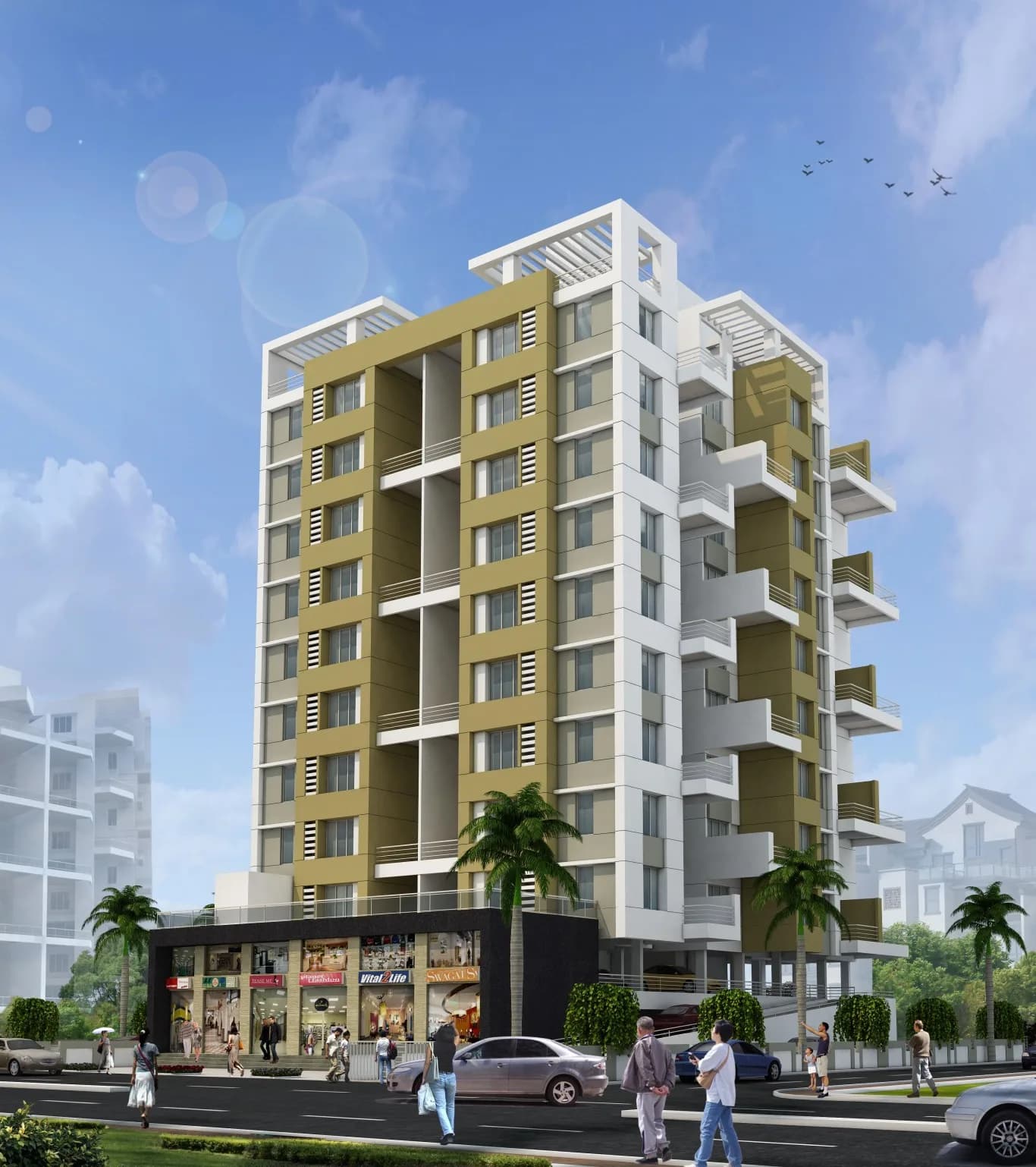 Balkrishna Indu Heights, Dighi