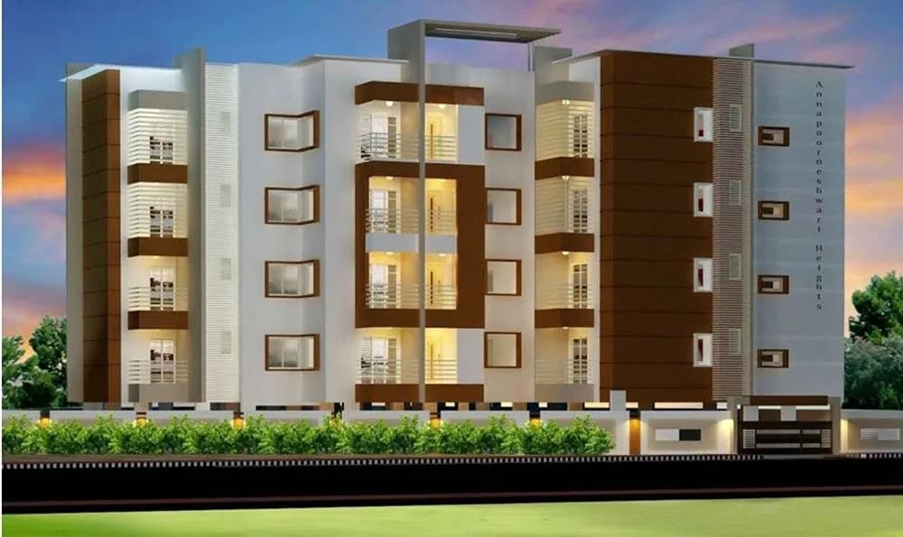 Panchama Annapoorneshwari Heights — Night view