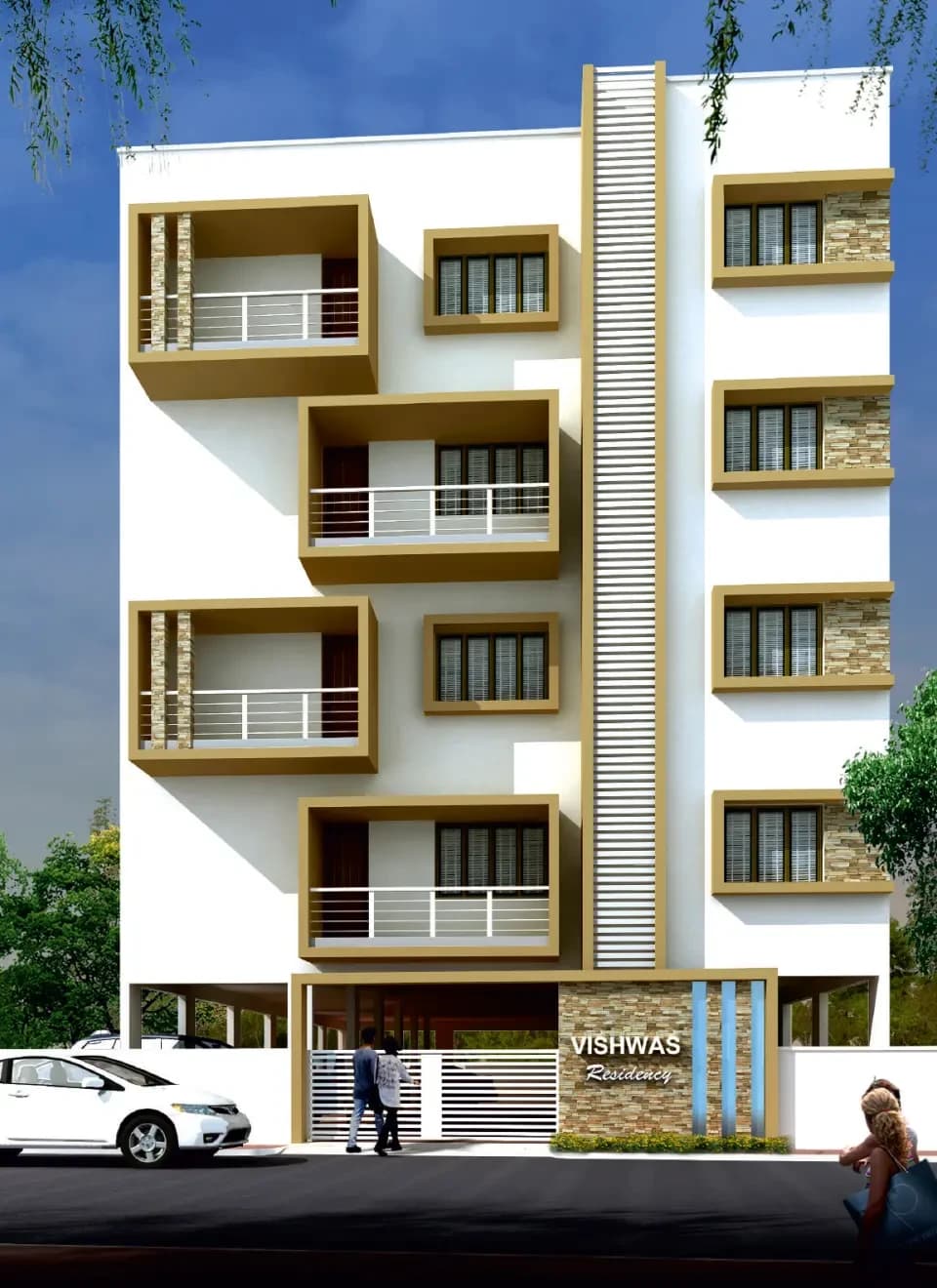 Vishwas Residency — Artistic Elevation