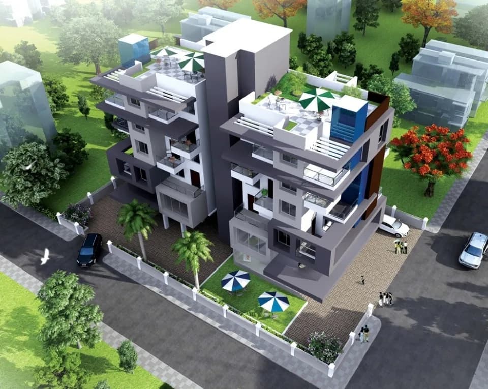 Pratham Glory — Artistic Aerial View