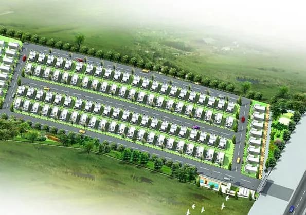 Sankara Villa Plots — Artistic Aerial View
