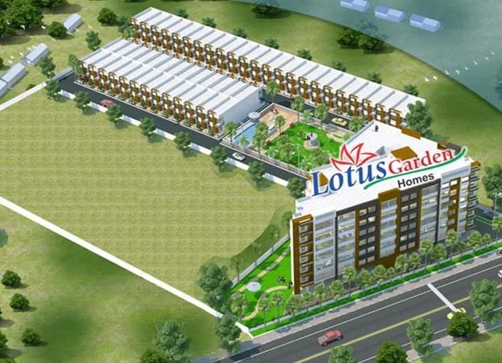 Lotus Garden — Aerial View