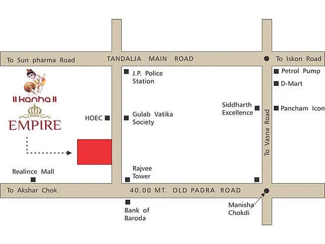 Kanha Empire, Old Padra Road