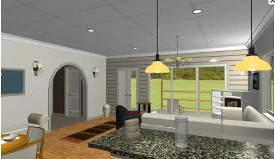 Cosy Gazellle Woods — Living room