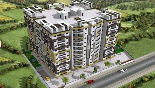 Radha Krishna Apartment — Aerial View