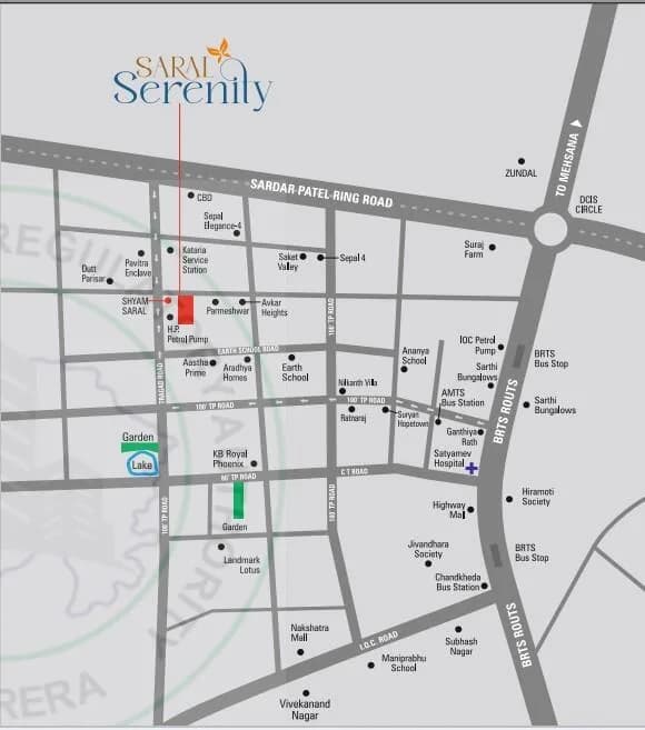 Saral Serenity, Zundal