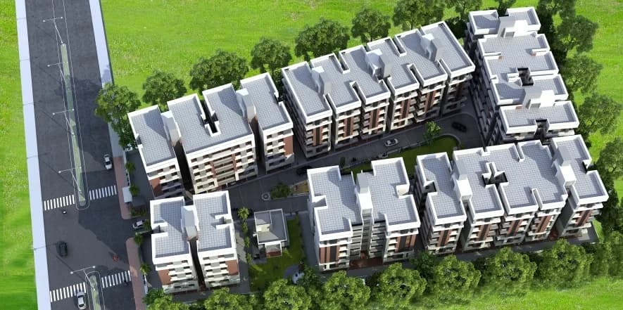 Mahadev Platinum — Aerial View