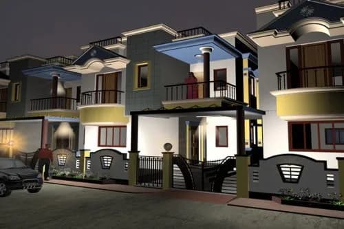 S B Patel Onyx Villa — Front View