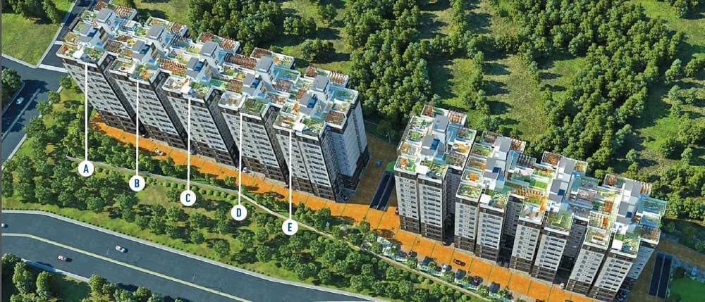 Indya Estates Skyview — Aerial View