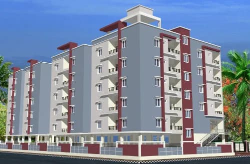 VRR Vignesh Towers — Side Elevation