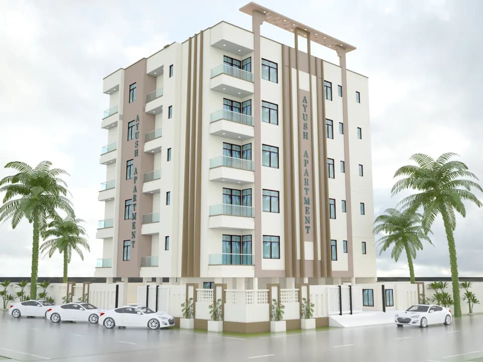 KD Ayush Apartments — Elevation