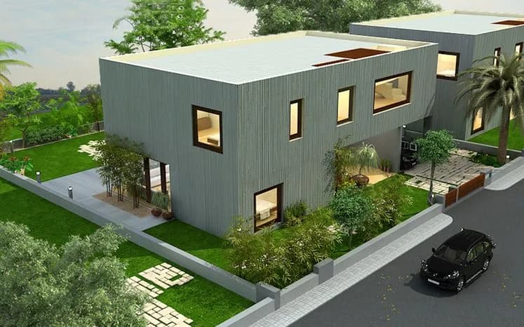 Nandanbaug Swaraj — Villa elevation