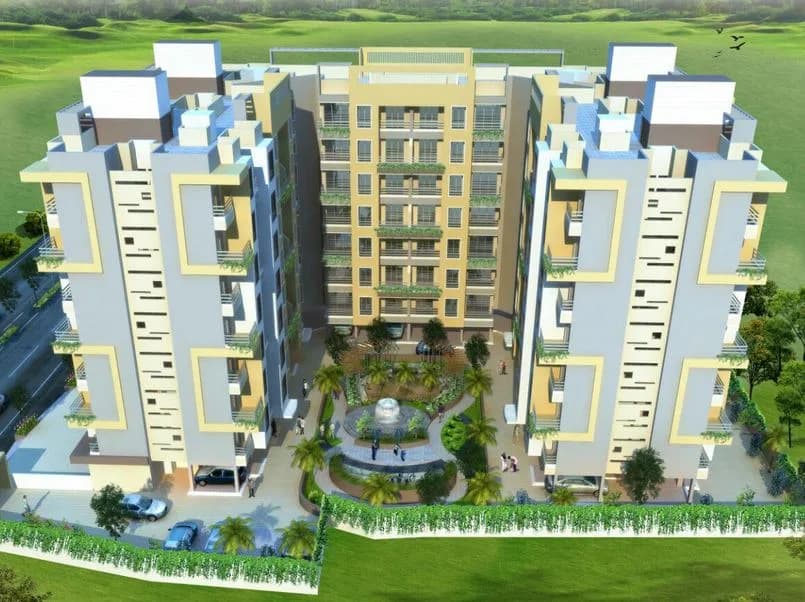 Om Shree Sai Woodside Meadows — Aerial View