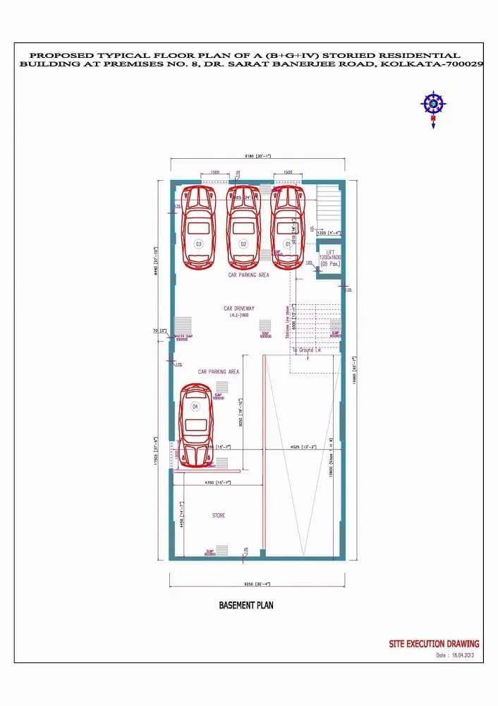 Ramadon Meera Residency — Basement