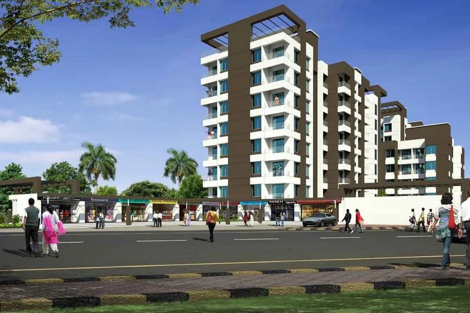 Shivams Dwarka — artistic side view outside