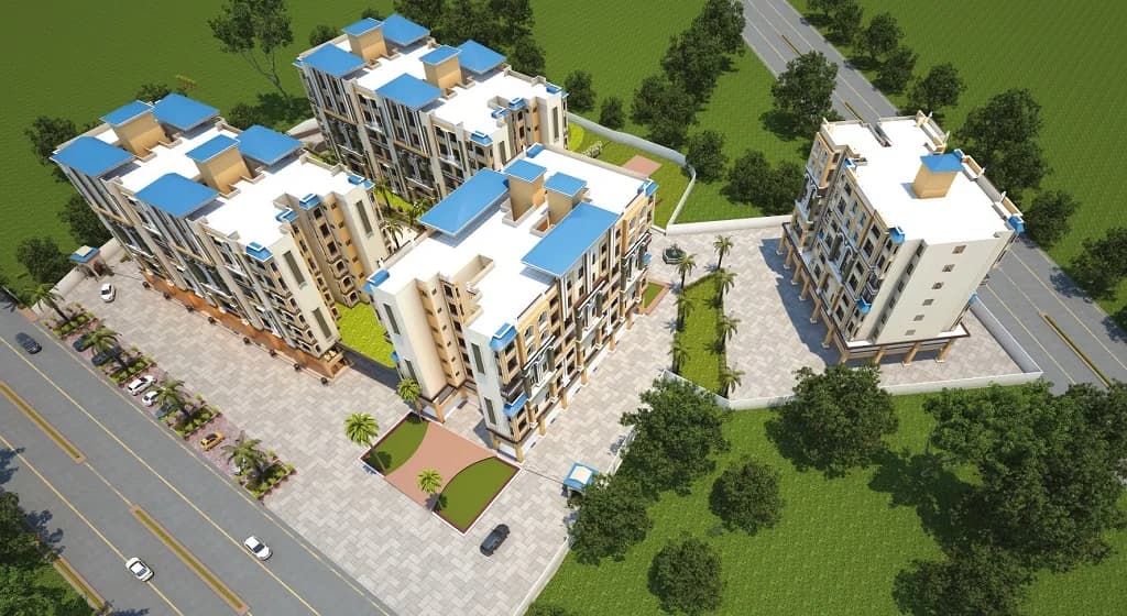 D R Sahaj Sangam — Aerial View