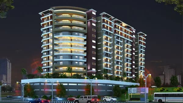 Laqshya IT Heights — Night View
