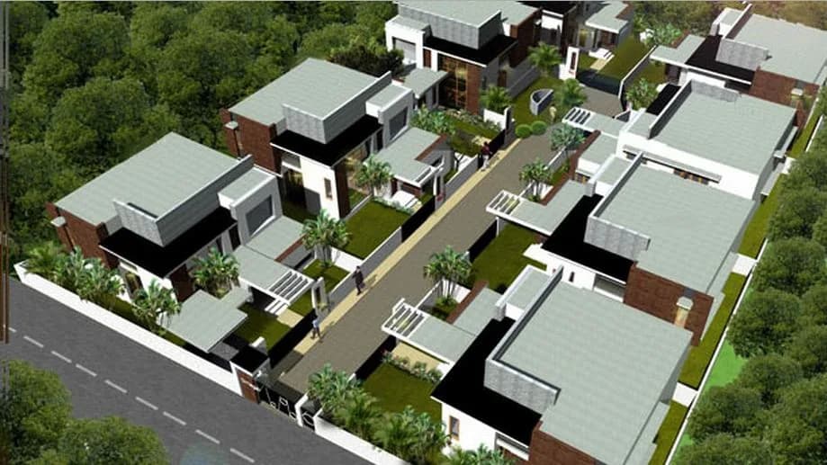 Omega Kaira Villas — Artistic Aerial View