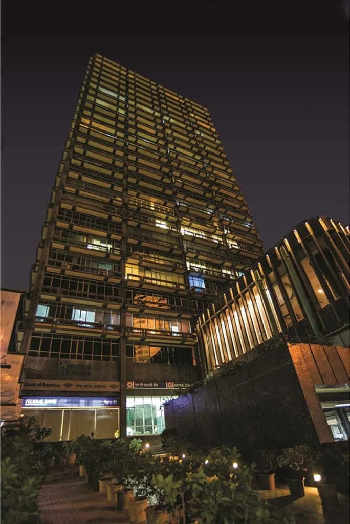 Panchshil Express Towers — Night View