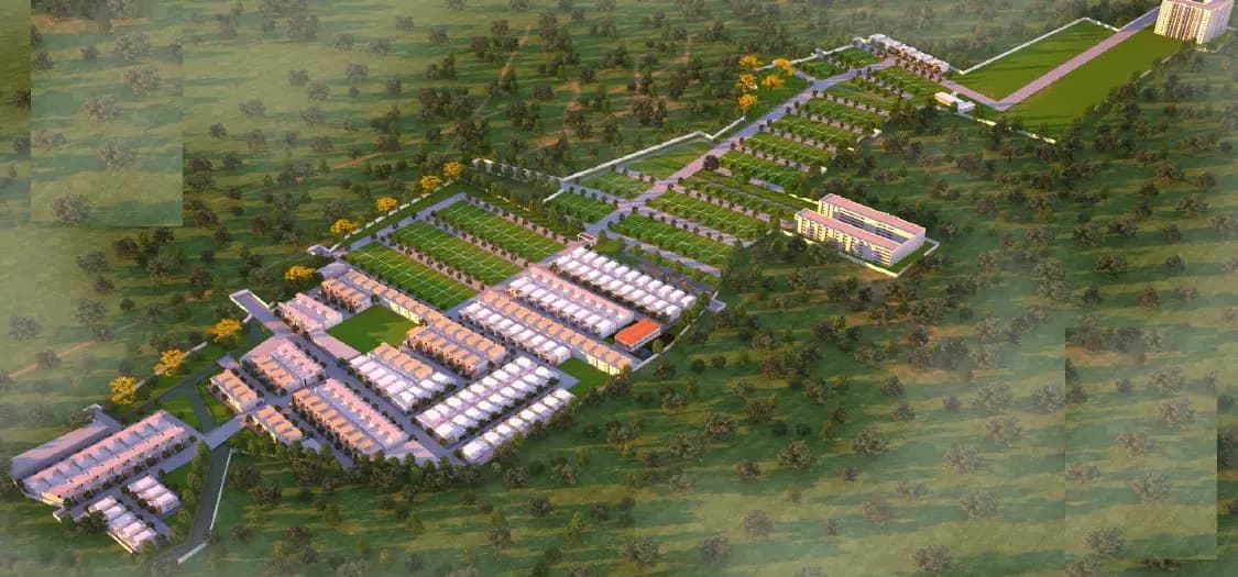 Yashasvi Green Avenues — Artistic Aerial View