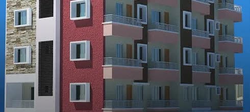 Lakshya Apartment — Side Elevation
