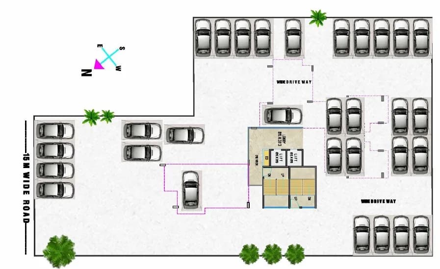 Kalpavruksha Aura — Car Parking Plan