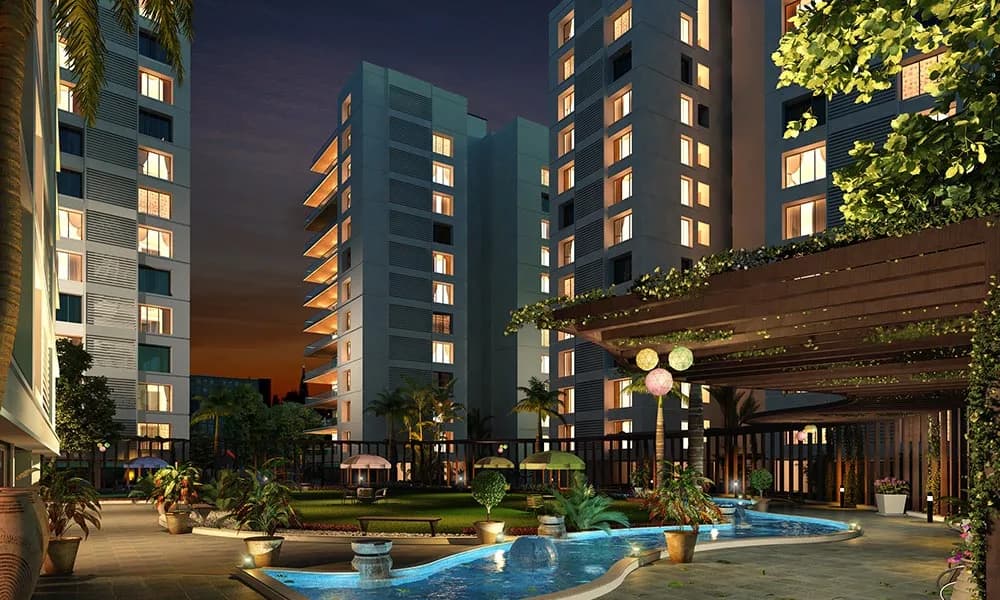 Milestone Aquaticca — Artistic Night View