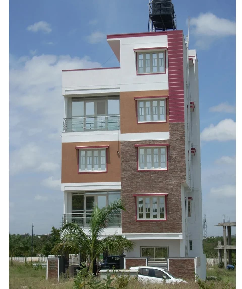 MM Pravallika Meadows — Side Elevation